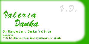 valeria danka business card